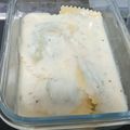 El cooksnap de Soraya cuando hizo Ravioli de requesón y espinacas con salsa de quesos.