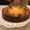 Vivien Pécsi Cooksnap-ja, amikor elkészítette a(z) Mézes-diós sajttorta, narancs zselével receptet.