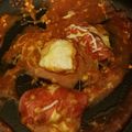 Pacman's cooksnap of when they made Low Carb Chicken Pizza Breasts.