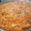 El cooksnap de juan cuando hizo Paella de Secreto ibérico.