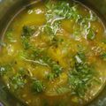 Ankita Kapil Varshney's cooksnap of when they made Lauki ki sabji.