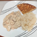 El cooksnap de Ferdi Aguilera cuando hizo Pollo con crema y champiñones.