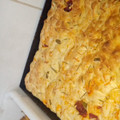El cooksnap de Jesica cuando hizo Focaccia con tomates secos, romero y olivas negras. Fácil y rápida, sin amasar. 🍅🫒🍞.