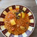 Veresné Barna Mónika Cooksnap-ja, amikor elkészítette a(z) Krumplis tarhonyaleves receptet.