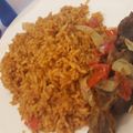 Glory's cooksnap of when they made Jollof rice.