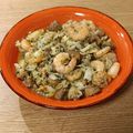 El cooksnap de Jesús Ruiz cuando hizo Bacalao con champiñón y langostinos al ajillo.