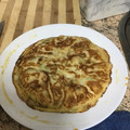 El cooksnap de Nacho Albarrán cuando hizo Tortilla de calabacín.