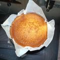 El cooksnap de Begoña Muñiz cuando hizo Tarta de queso cremoso con mermelada de arándanos en airfryer.