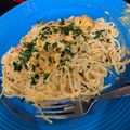 Kendal Licata's cooksnap of when they made Cajun Shrimp Alfredo.