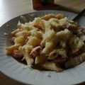 Nikolett Szoó Cooksnap-ja, amikor elkészítette a(z) Virslis tejszínes tészta receptet.