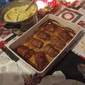 klubuker Cooksnap-ja, amikor elkészítette a(z) Hagymával, sajttal és paprikával töltött sertéskaraj, bacon köntösben receptet.