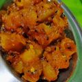Priyanka Shrivastava का कुकस्नैप जब उन्होंने कद्दू की खट्टी मीठी सब्जी / पूरी (Kaddu ki khatti meethi sabzi/ puri recipe in hindi) बनाया था।