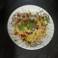 Nutan Shah's cooksnap of when they made Kala Chana Tikki Chat.