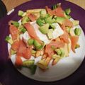 El cooksnap de Cristina cuando hizo Huevos rotos con salmón ahumado y aguacate.