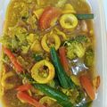 Cooksnap Farid Omar semasa beliau membuat Sotong masak kunyit berkuah.
