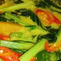 Cooksnap Hajar Cicero semasa beliau membuat Sayur Lemak Labu Bersama Sawi.