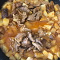 El cooksnap de esthefania cuando hizo Bistec de res con papas.