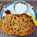Mamta Dwivedi का कुकस्नैप जब उन्होंने लच्छा पराठा (Lachha paratha recipe in hindi) बनाया था।