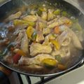 El cooksnap de Jorge Flores cuando hizo Fajitas de pollo.