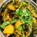 Usha Raparka's cooksnap of when they made ભીંડા બટેટા નું શાક.