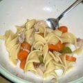 Harvatin's cooksnap of when they made Chicken noodle soup- easy.