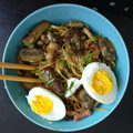 Cooksnap de Patricia Baptista quando cozinhou Ramen de cogumelos e bacon.