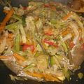 El cooksnap de Karla Banega cuando hizo Chop Suey de Pollo.