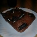 El cooksnap de Carli Niro cuando hizo Brownie de chocolate y galletas oreo.