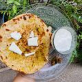 Swaranjeet and Ranjeet Singh Arora's cooksnap of when they made Schezwan Cheese Paratha.