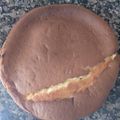 El cooksnap de Manuela cuando hizo Queixada (tarta de queso).