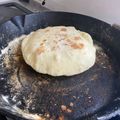 El cooksnap de Ariana Gómez cuando hizo Pan de pita fácil y rico.