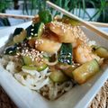 Cooksnap de Cucina per Tutti P sur la recette Sauté de courgette/crevettes