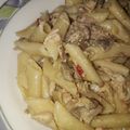 Cooksnap από Anna Gkoritsaa στη συνταγή Μακαρόνια με κρέμα γάλακτος, κοτόπουλο και πιπεριές