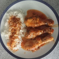 El cooksnap de Isabel cuando hizo Pollo con salsa de curry y tomate.