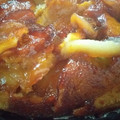 El cooksnap de Lidia Monii cuando hizo Tarta invertida de manzana.