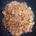 El cooksnap de Sandra Alvarado cuando hizo Arroz chino tipo cantones.