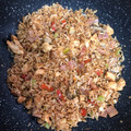 El cooksnap de Sandra Alvarado cuando hizo Arroz chino tipo cantones.