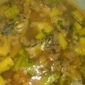 El cooksnap de Anny Hernández cuando hizo Caldo de pescado.