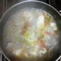 El cooksnap de Mauricio Molero cuando hizo Sopa Casera de Pollo Delicious.