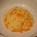 El cooksnap de Diana Fernández cuando hizo Arroz blanco con zanahoria rallada.