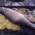 El cooksnap de pilar cuando hizo Lubina al horno con patatas muy fácil.