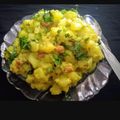 Rina Raiyani's cooksnap of when they made શીંગ બટાકા ની ફરાળી સુકીભાજી (Shing Bataka Farali Suki Bhaji Recipe In Gujarati).