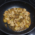 El cooksnap de Mercedes Reche cuando hizo Pollo con piña y salsa de mostaza y miel con arroz al curry.