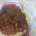 El cooksnap de Gerardo cuando hizo Macarrones con salsa de tomate casera con hongos secos y pimiento asado.