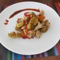El cooksnap de Marcio Bass cuando hizo Pollo salteado con verduras.
