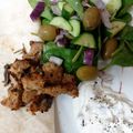 Maureen 😀's cooksnap of when they made Greek Pork Souvlaki with Greek Salad and Flatbread.