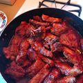 Marissa Garza's cooksnap of when they made Costillitas de Puerco en Salsa Roja (spare ribs in red sauce).