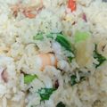 Cooksnap MiEra semasa beliau membuat Nasi goreng Seafood.