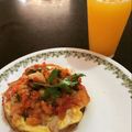 El cooksnap de Natán Santiago cuando hizo Huevos Motuleños.