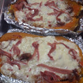 El cooksnap de Telma Diaz cuando hizo Calabaza rellena con chorizo y arroz.